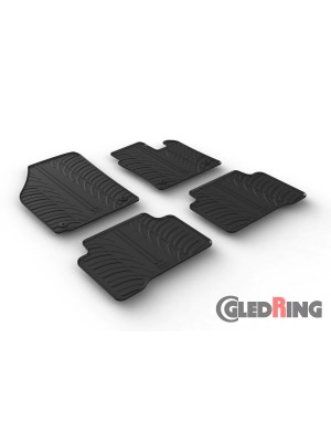 Original Gledring Passform Fußmatten Gummimatten 4 Tlg.+Fixing - RENAULT Fluence 2011->